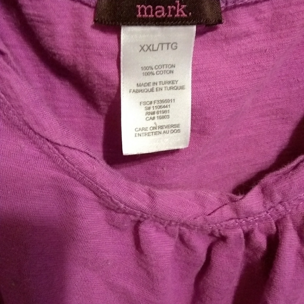 Purple Ruffle Sleeve Tank - Picture 2 of 4